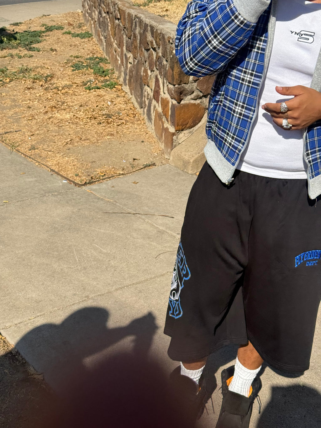 Blue flyer 3/4 shorts
