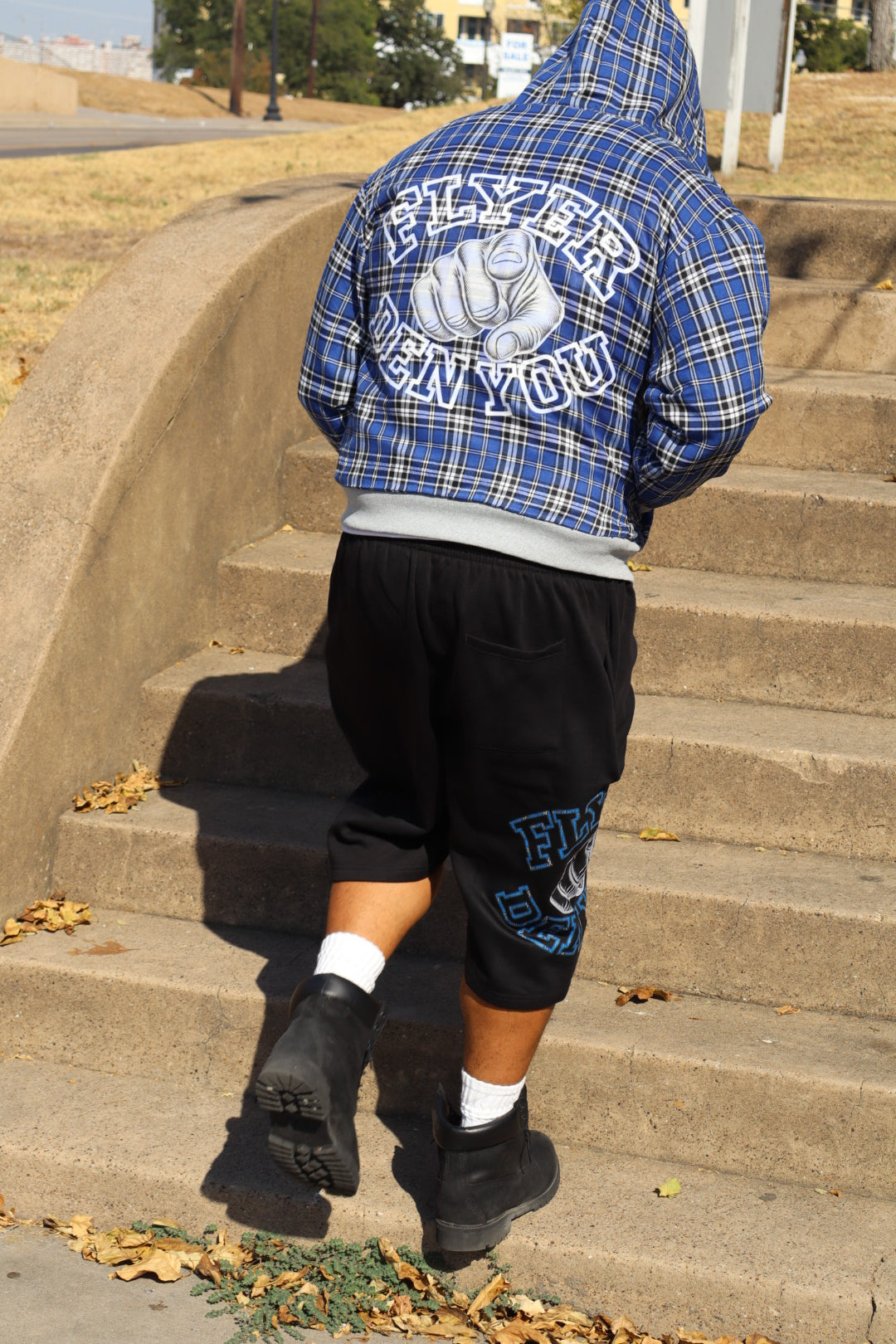 Plaid flyer hoodie