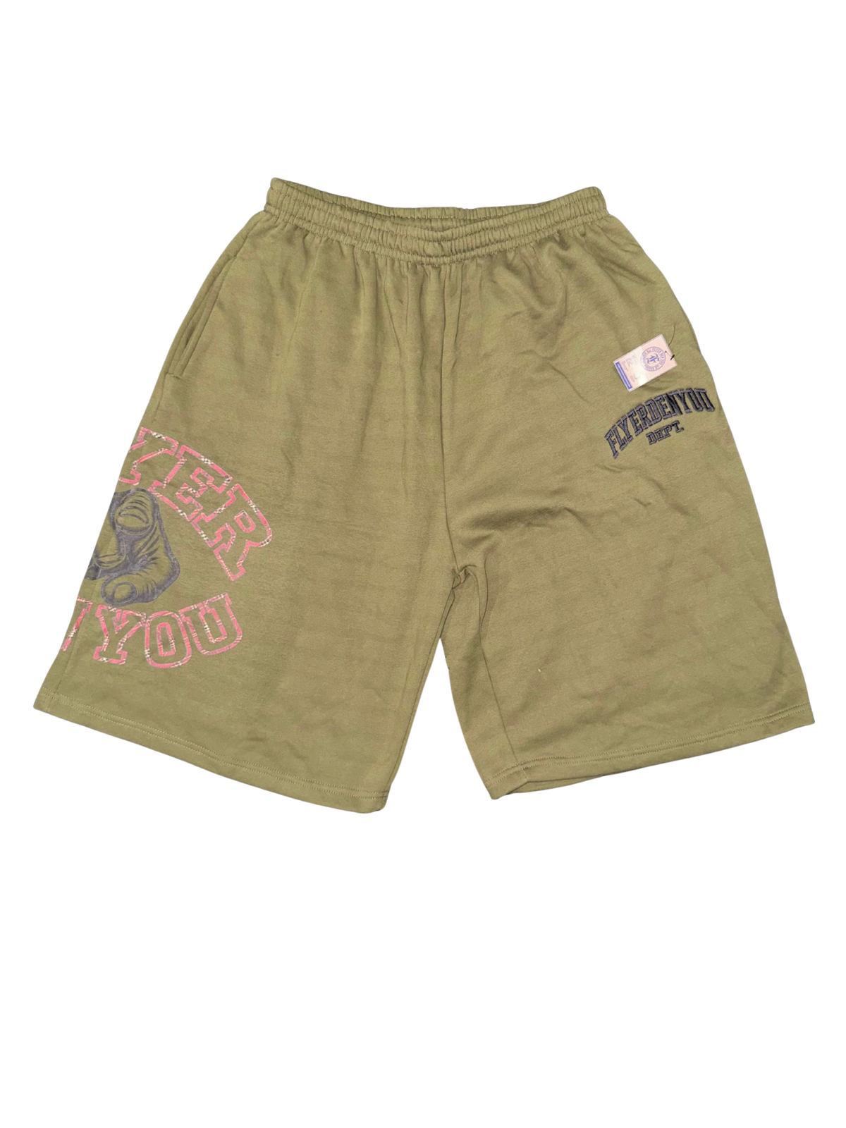 Green flyer shorts