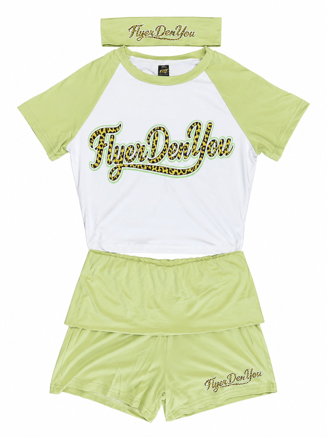 Leopard print green set